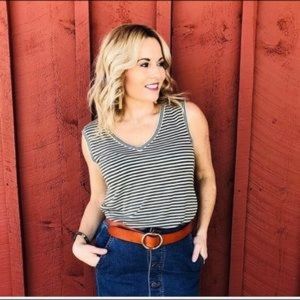 Cabi 5561 stripe surf tank